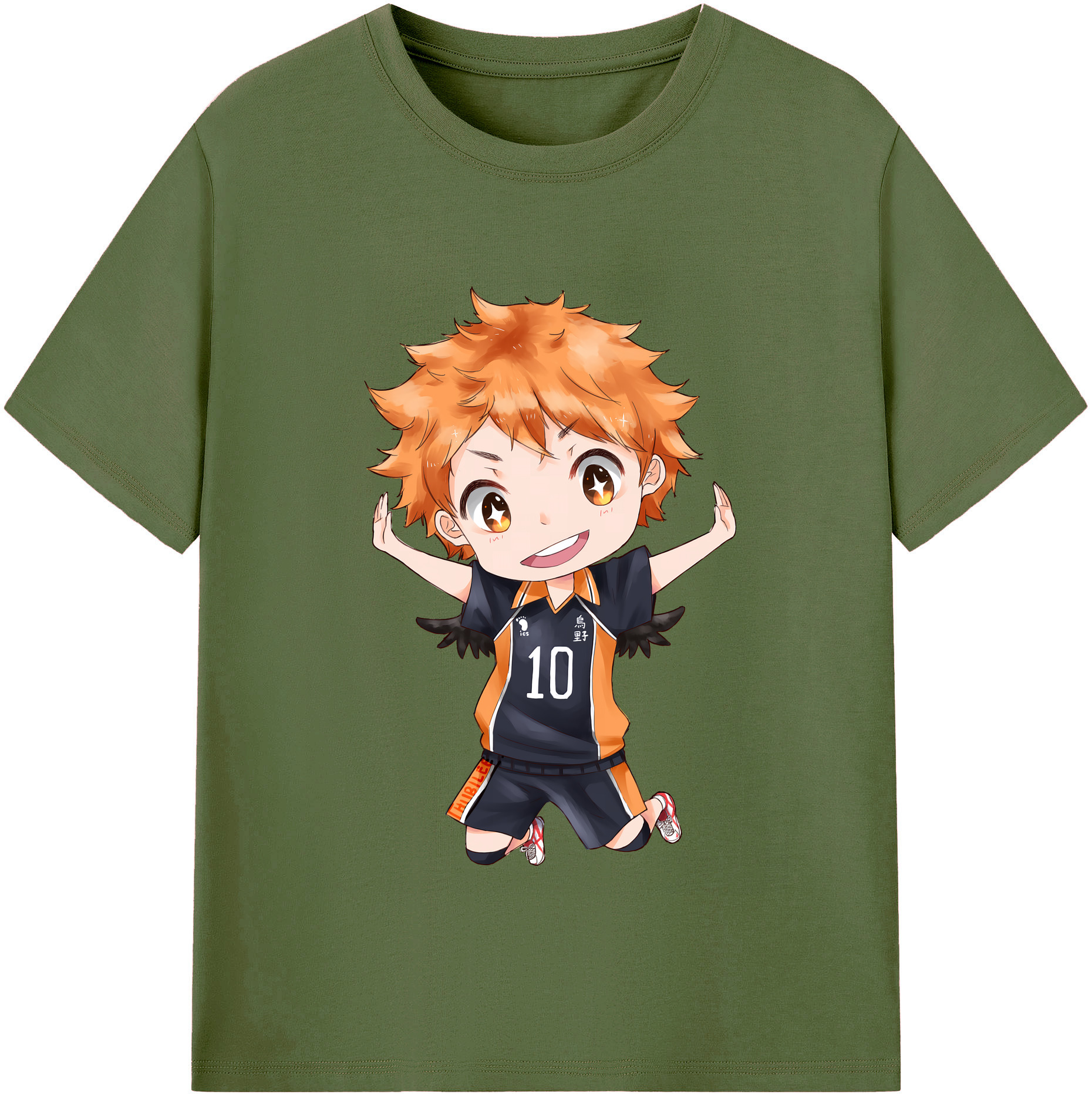 （画像用） ハイキュー!! Haikyu!! 綿100％半袖Tシャツ（フロントプリント）